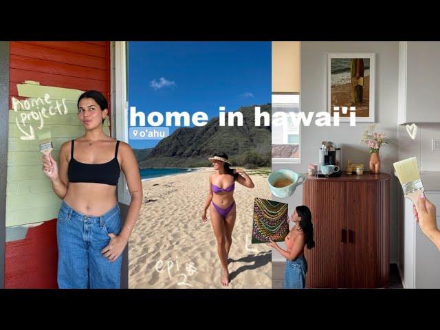 home in hawaii | working on house projects, painting, local event, chatty vlog