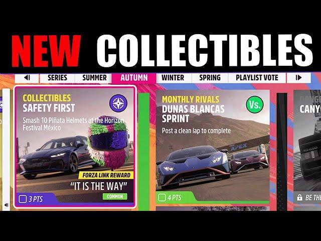 Forza Horizon 5 COLLECTIBLES SAFETY FIRST - Horizon Festival Mexico Location [Autumn Season]