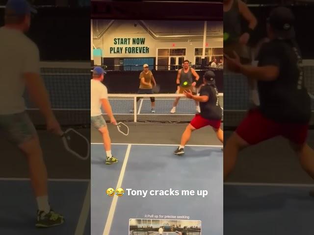 Tony Cracks me up #pickleball #Highlights #Sports #Fun #Action