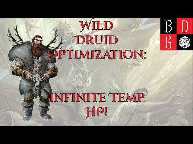 \PATHFINDER 2E/ Min-Maxing For Fun And Profit XXV - Wild Druid Optimization: INFINITE TEMP HP!