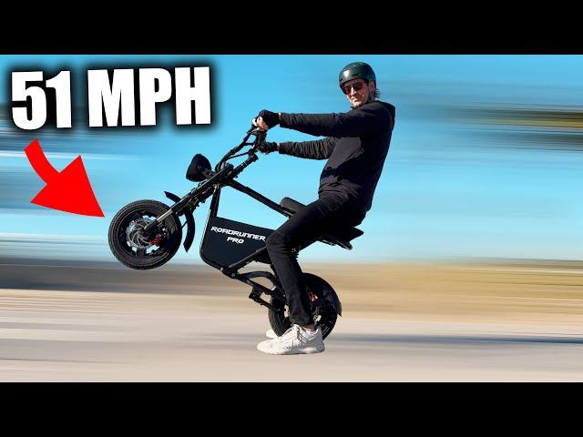 This Tiny 51 MPH Electric Scooter is RIDICULOUS! Voro Motors RoadRunner Pro Review