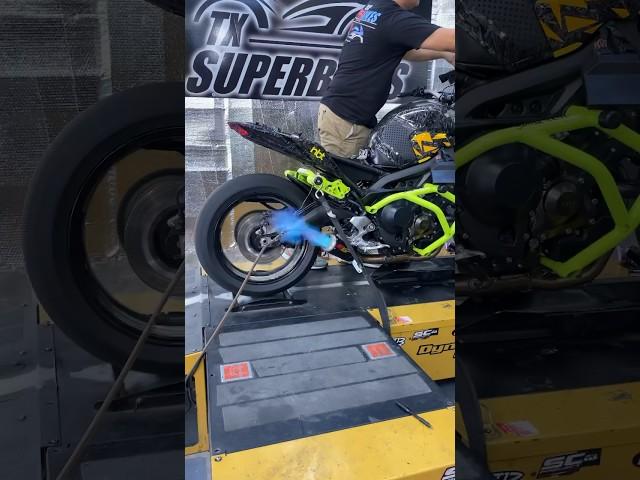 Yamaha MT-09 blows up on the Dyno #motorcycle #shorts