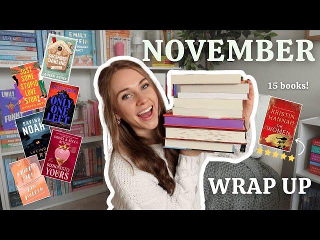 november reading wrap-up 🩵️ (15 books!!)