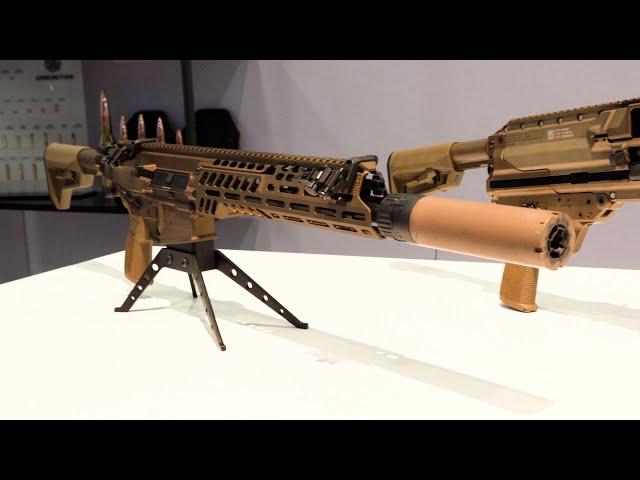 Check out the next-gen squad weapons at Sig Sauer's booth at AUSA 2024