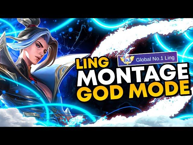 LING MONTAGE INSANE HAND SPEED With BRUTAL KILL ( GOD MODE ) • Top Global Ling Mobile Legends