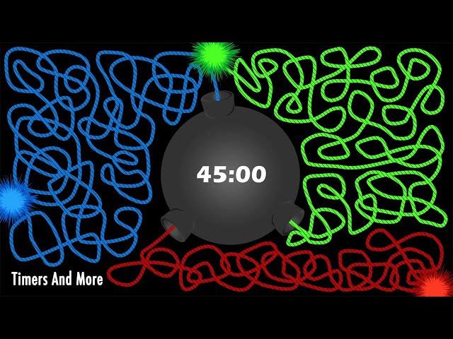 45 Minute Timer Bomb |  Colored Wicks 