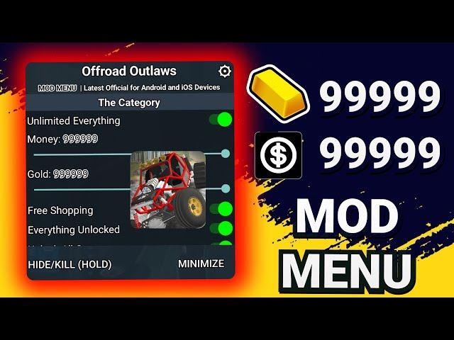 Offroad Outlaws MOD APK v10.2024 | Unlock All Cars, Unlimited Money & Free Shopping (iOS/Android)