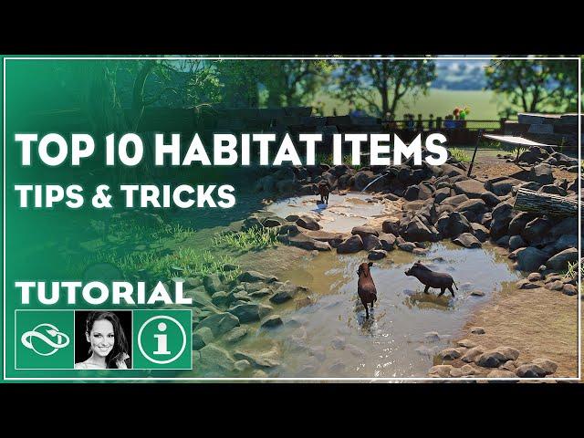 ▶ How to Make Beautiful Habitats with these TOP 10 Items | Planet Zoo Building Tutorial