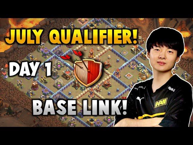 Top 5 Th16 July Qualifier Base With Link | Th16 July Qualifier Day 1 Bases | Clash of clans..