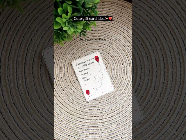Handmade card for your loved ones | easy gift card ideas #diy #craft #handmade #giftideas #couple