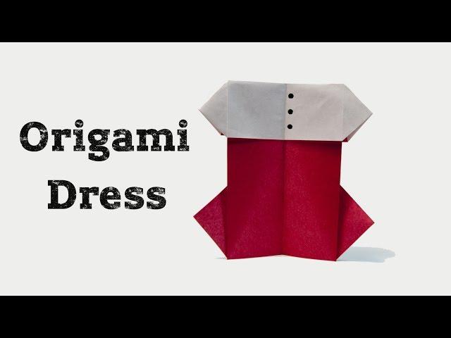 How To Make An Origami Dress | Origami Clothes