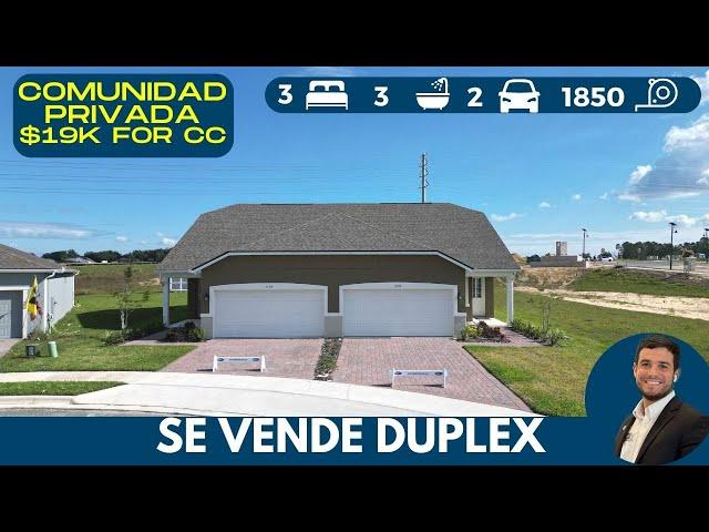 Duplex en venta en urbanismo privado en Clermont FL ORLANDO.