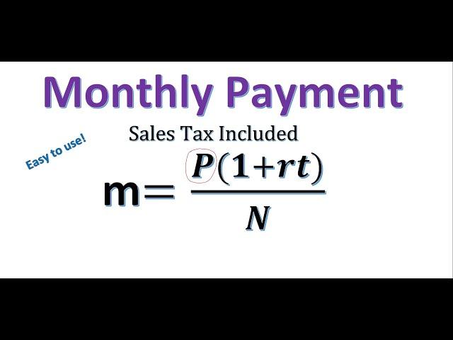 How to Find Monthly Payments