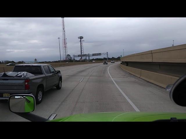 Driving a semi through Jacksonville, Florida on Interstate 95.