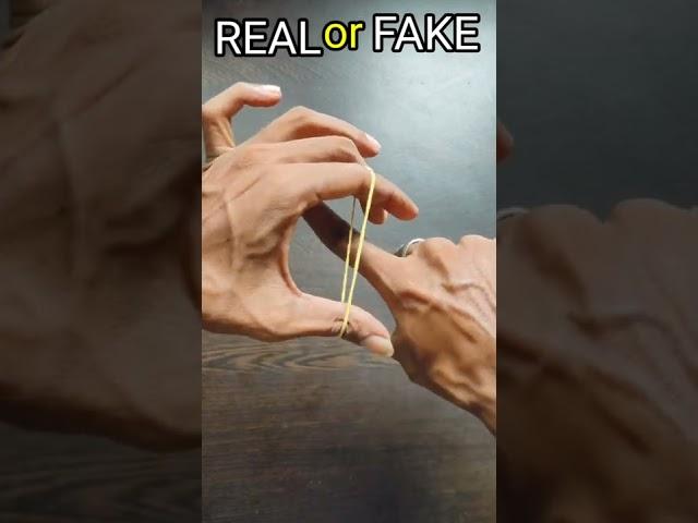 Best Rubber Band MAGIC TRICK ! Real or Fake ?  #shorts