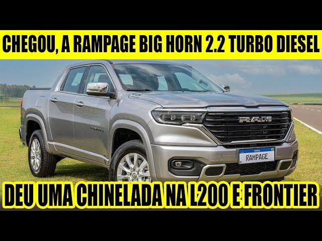 NOVA VERSÃO RAMPAGE BIG HORN COM MOTOR 2.2 TURBO DIESEL FOI APRESENTADA