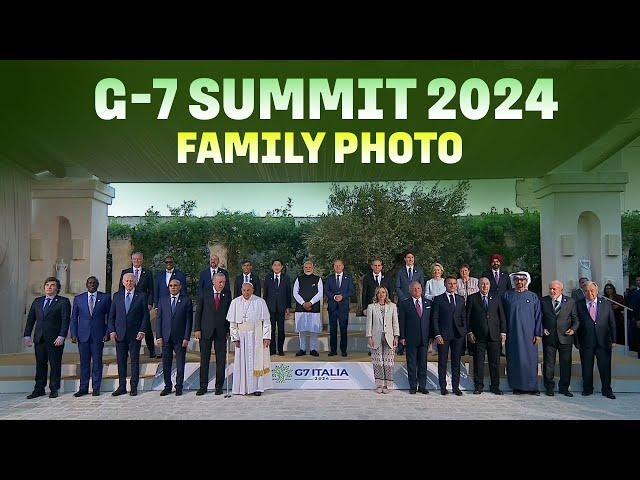 Live: G-7 Summit 2024 | PM Narendra Modi | Italian PM Giorgia Meloni | Family photo | Italy