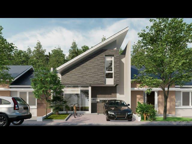 Sketchup House Design 10 (7x14 meter) + Enscape Rendering