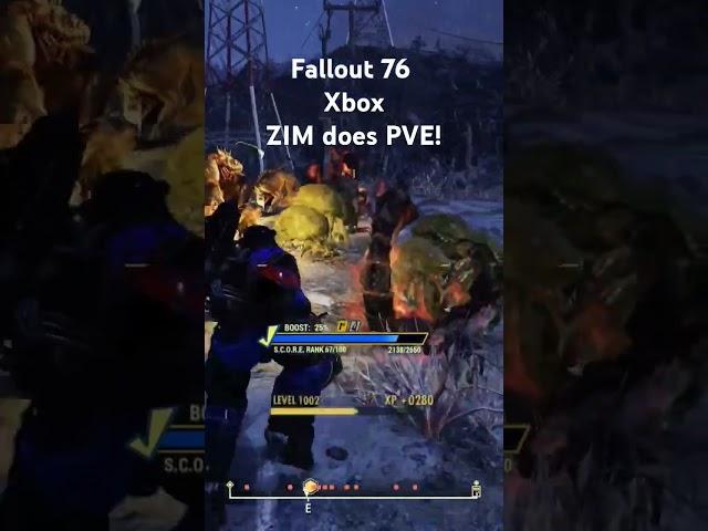 Fallout 76 ZIM PVE! bash vs everything #fallout76 #gaming #fallout #rancid #pve