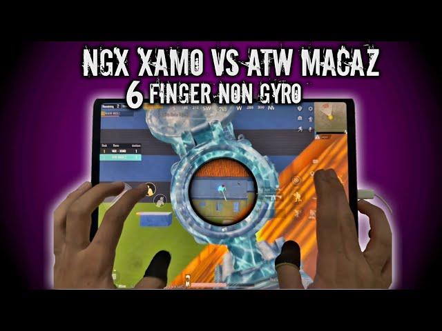 KOREAN PLAYER XAMO VS ATW MACAZ 1 VS 1 | 6 FINGER CLAW NON GYRO HANDCAM | PUBG MOBILE