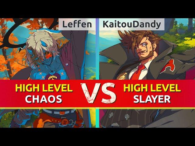 GGST ▰ Leffen (Happy Chaos) vs KaitouDandy (Slayer). High Level Gameplay