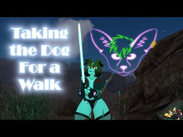 Taking the dog for a walk (comedic short film) #vrchat #vrchatmovie #protogen #furry