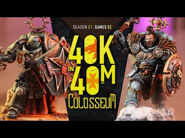 Black Templar Fight Space Wolves in the Colosseum! Best of 3 Games in 1 Episode.