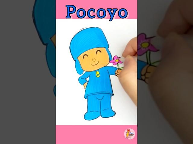 How to Draw a Pocoyo easy and cute |Cute cartoon characters drawing #art #shorts #colors #cartoon