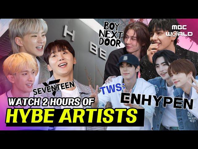 [SUB] 2 HOURS of HYBE family spending time in their luxurious building #SEVENTEEN #ENHYPEN