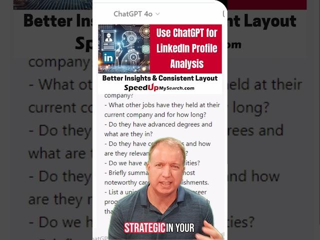 Quick LinkedIn Profile Analysis using ChatGPT