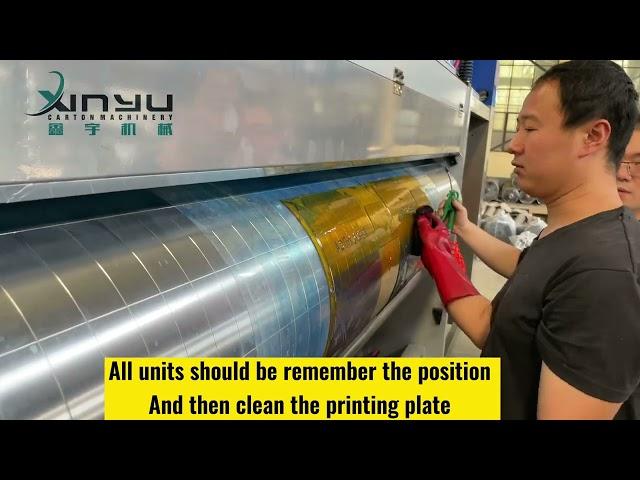 how to operate flexo printer slotter machine