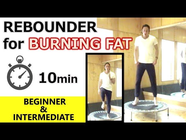 【10-min Rebounder WORKOUT】For Weight Loss & Burning Fat | Trampoline Exercise