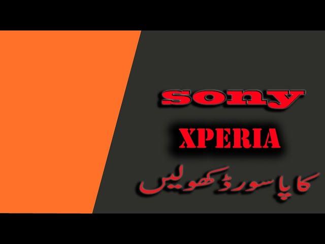 Xperia Password unlock | new method | xz3, sov39, so-01L and 801so