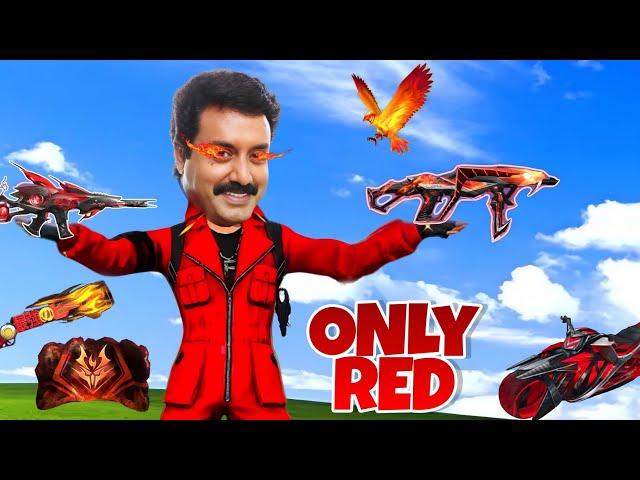 All in Free Fire is ചുവപ്പ് ️ Funny Challenge 