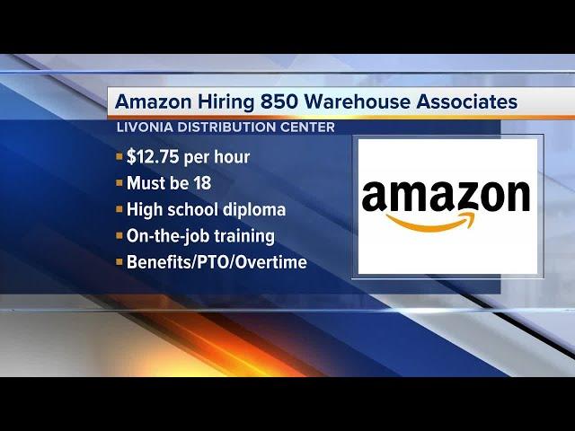 Amazon is hiring 850 Warehouse Associates in metro Detroit