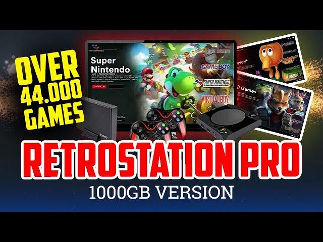 RetroStation Pro 1 TB: 44,000 Ready to Play Games!