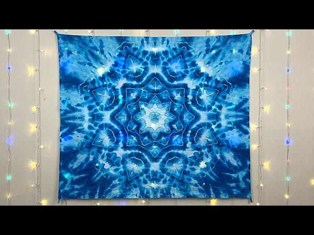 How to Tie Dye - Snowflake Mandala Tapestry - Step by Step Tutorial