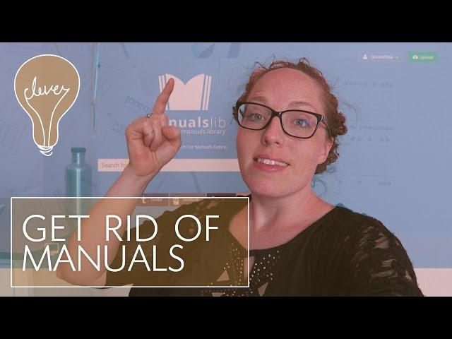 BECOMING MINIMALIST BABY STEP: GET RID OF MANUALS | #stayclever