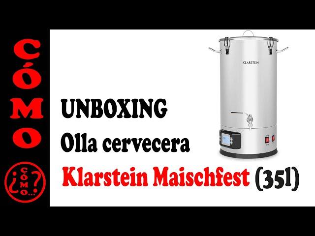 UNBOXING olla cervecera Klarstein Maischfest - 35l