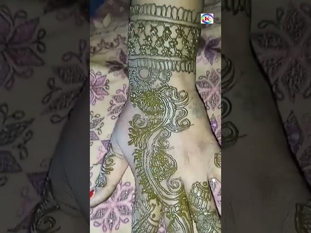 New stylish and beautiful mehndi design #arabic #mehndi #kavita sahani craft creation #shorts video