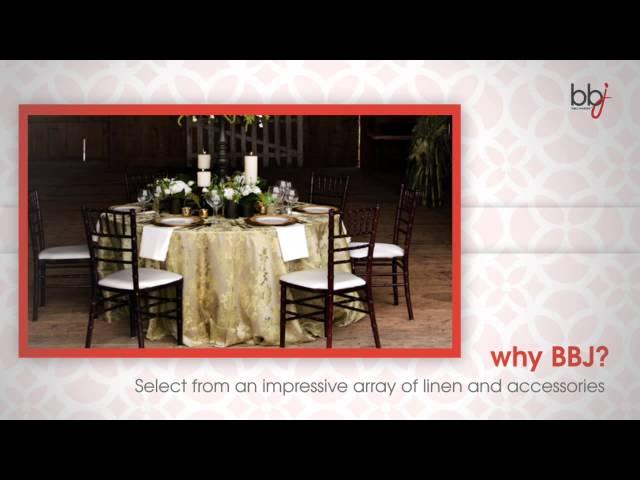 Table Linen Rentals Boston | BBJ Wedding & Event Showroom