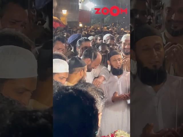 Baba Siddique’s son Zeeshan Siddiqui CRIES inconsolably during his last rites  #shorts