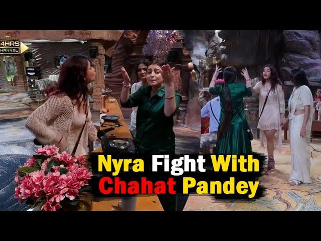 Bigg Boss 18 Live Today Episode Nayra Banerjee Chahat Pandey Fight BB18