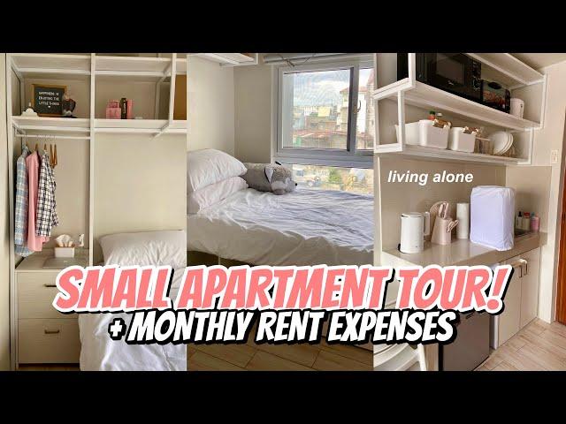 SMALL APARTMENT TOUR! + MY MONTHLY RENT EXPENSES  | Tyra C.