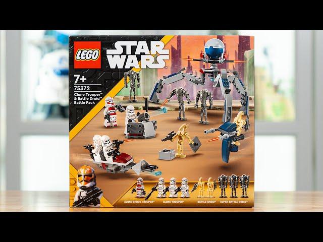 LEGO Star Wars 75372 CLONE TROOPERS & BATTLE DROIDS BATTLE PACK Review! (2024)