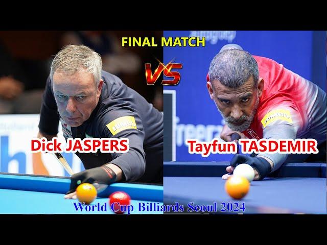 Dick JASPERS vs Tayfun TASDEMIR - Final Match | World Cup Billiards 3 Cushion Seoul 2024