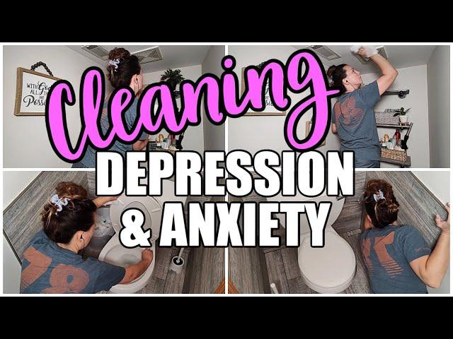 REAL LIFE MESSY HOUSE CLEANING MOTIVATION FOR DEPRESSION & ANXIETY  CLEAN UP DEPRESSION AND ANXIETY