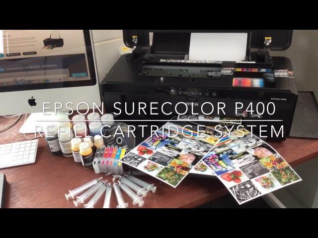 Marrutt Refillable Cartridge System for Epson SureColor SC-P400