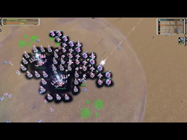 Supreme Commander FA - Mods EX - 2 VS 2 - Another Thermo Nood Map - ALx Tech - no mass no energy