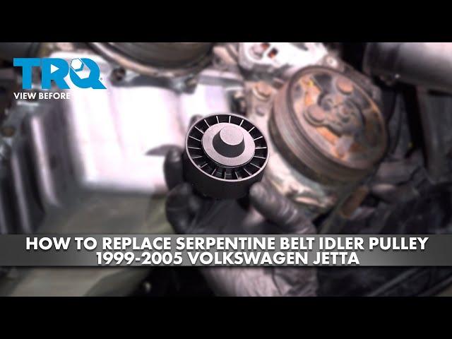 How to Replace Serpentine Belt Idler Pulley 1995-2005 Volkswagen Jetta